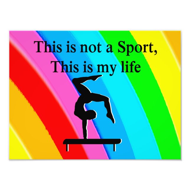 INSPIRIEREND GYMNASTICS QUOTE DESIGN FOTODRUCK (Vorne)