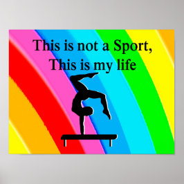 INSPIRIEREND GYMNASTICS QUOTE DESIGN POSTER