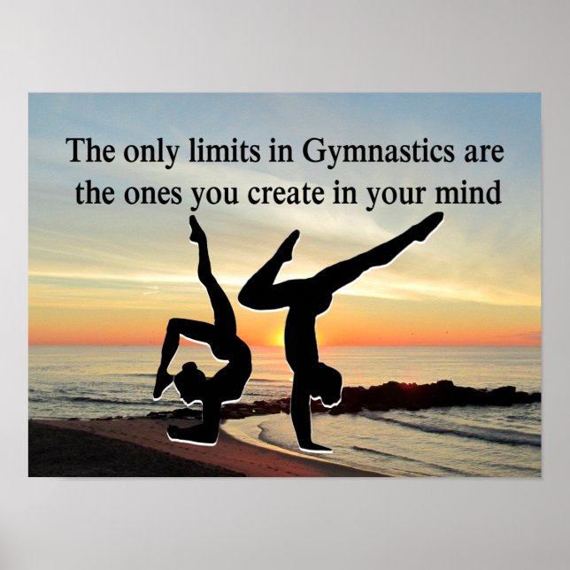 INSPIRIEREND GYMNASTIKQUOTE POSTER (Vorne)