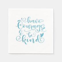 Inspirierend haben Mut und sind nett | Serviette