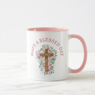 Inspirierend! "Haben Sie einen gesegneten Tag" Tas Tasse