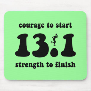 Inspirierend Halbmarathon Mousepad