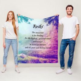 Inspirierend heilendes Reiki Fleecedecke