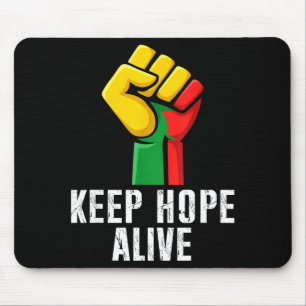 Inspirierend Hoffnung lebendig schwarze Geschichts Mousepad