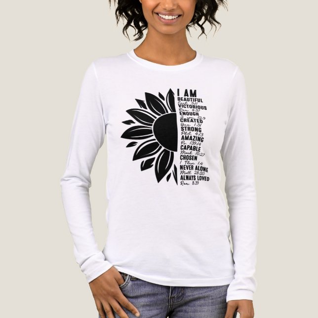 Inspirierend Ich Bin Tri-Blend Shirt (Vorderseite)
