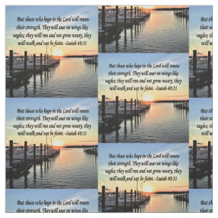INSPIRIEREND ISAIAH 30:31 SONNENSTUNDE STOFF