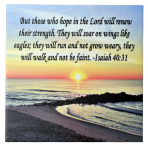 INSPIRIEREND ISAIAH 40:31 FLIESE