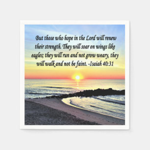 INSPIRIEREND ISAIAH 40:31 SERVIETTE