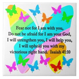 INSPIRIEREND ISAIAH 41:10 BIBLE VERSE DESIGN FLIESE