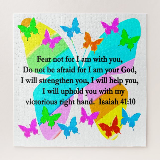 INSPIRIEREND ISAIAH 41:10 BIBLE VERSE DESIGN PUZZLE (Vertikal)
