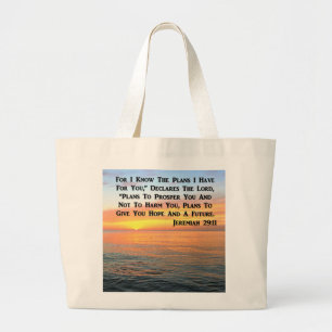 INSPIRIEREND JEREMIAH 29:11 SUNRISE JUMBO STOFFBEUTEL