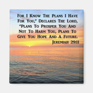 INSPIRIEREND JEREMIAH 29:11 SUNRISE MAGNET