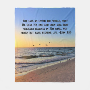 INSPIRIEREND JOHN 3:16 FLEECE BLANKET