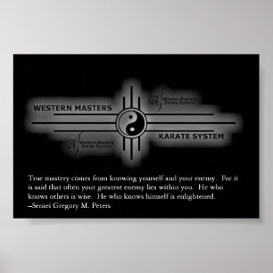 Inspirierend Karate-Plakat Poster