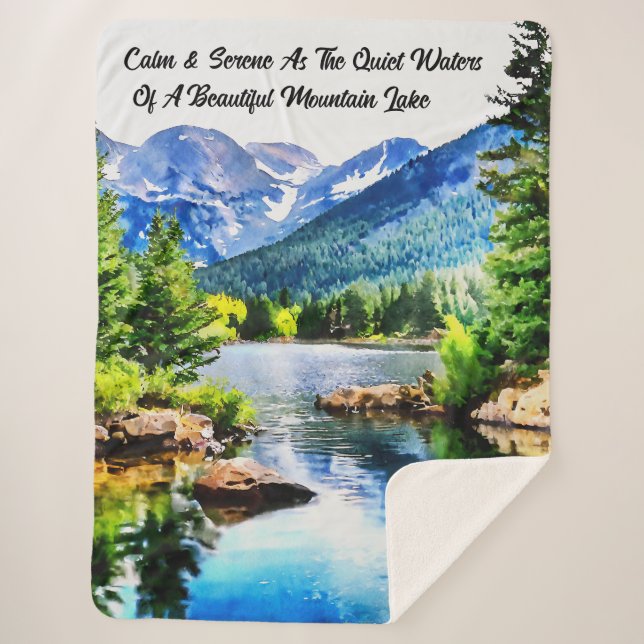 inspirierend Landschaftlich Sherpadecke (Vorderseite)