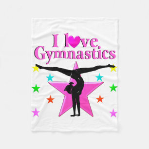 INSPIRIEREND LIEBE GYMNASTICS-DESIGN FLEECEDECKE