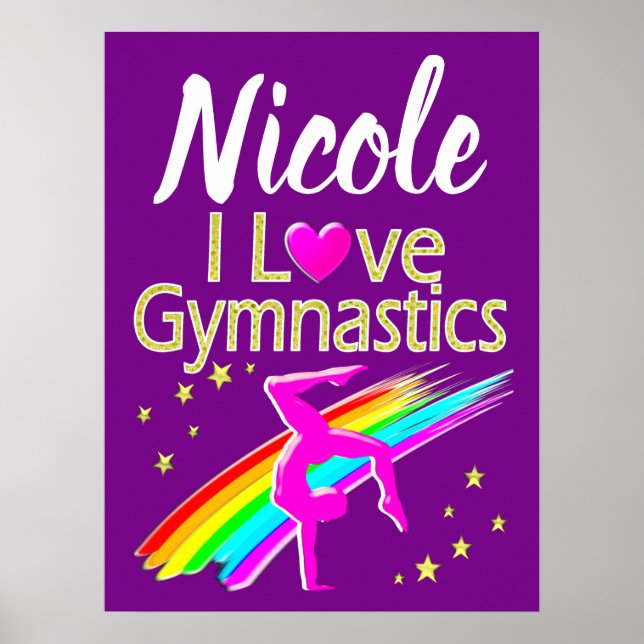 INSPIRIEREND LIEBE GYMNASTICS-DESIGN POSTER (Vorne)