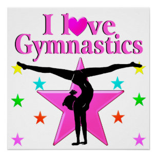 INSPIRIEREND LIEBE GYMNASTICS-DESIGN POSTER