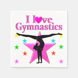 INSPIRIEREND LIEBE GYMNASTICS-DESIGN SERVIETTE