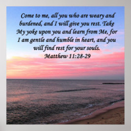 INSPIRIEREND MATTHEW 28 OCEAN FOTO DESIGN POSTER