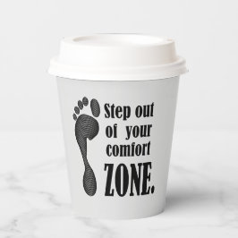 Inspirierend modernes Schwarzweiß-Grau-Papier-Bech Pappbecher