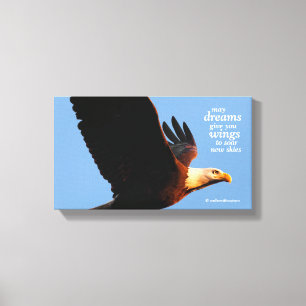 Inspirierend "Mögen Träume dir Flügel geben ..." Leinwanddruck