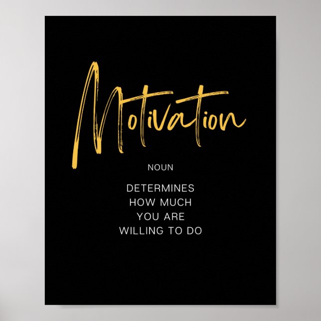 Inspirierend Motivation Poster (Vorne)