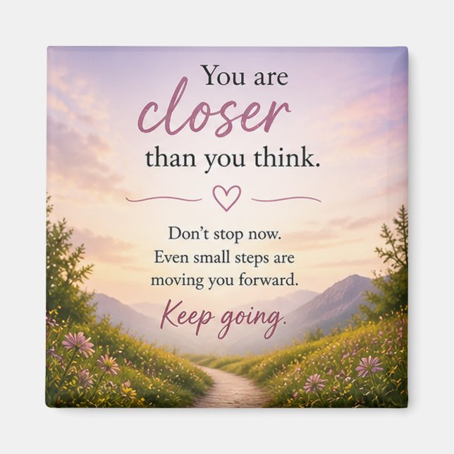 Inspirierend Motivierend  Magnet (Vorne)