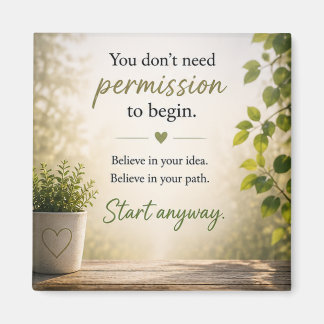 Inspirierend Motivierend Magnet