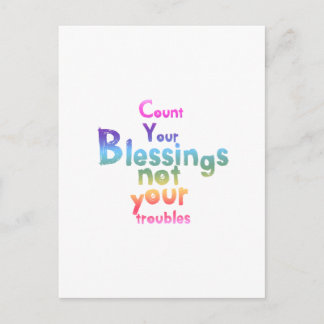 Inspirierend Nachrichten für hellere Tage Postkarte