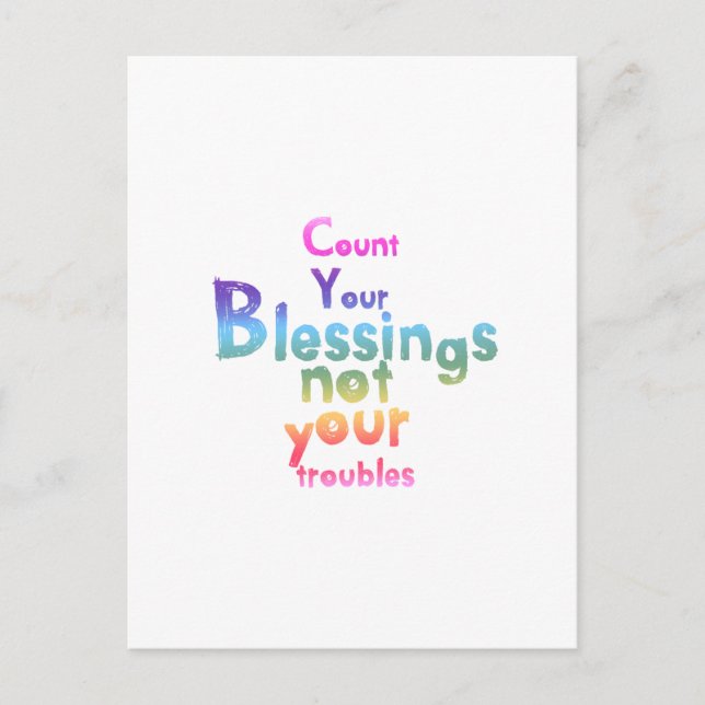 Inspirierend Nachrichten für hellere Tage Postkarte (Vorderseite)