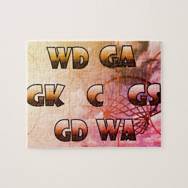 Inspirierend Netball bringt Bild in Position Puzzle (Horizontal)