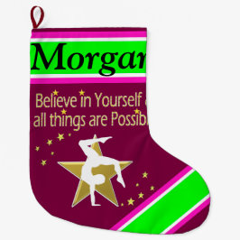 INSPIRIEREND PERSONALISIERTER GYMNAST CHRISTMAS-ST GROßER WEIHNACHTSSTRUMPF