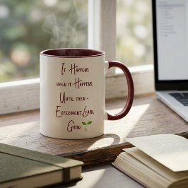 Inspirierend Personalisiertes Wachstum Motivierend Zweifarbige Tasse