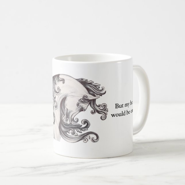 inspirierend Pferd Kaffeetasse (VorderseiteRechts)