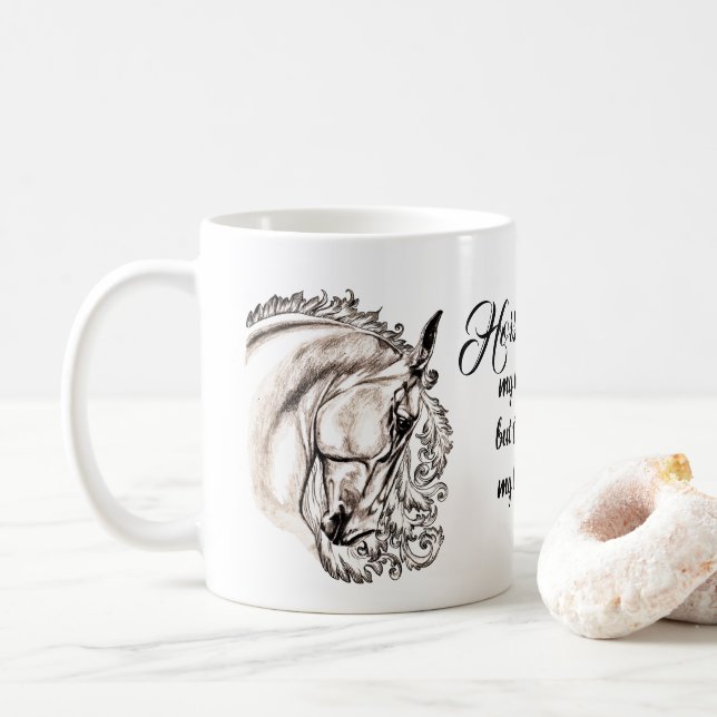 inspirierend Pferd Kaffeetasse (Mit Donut)