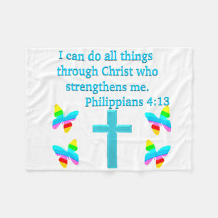 INSPIRIEREND PHILIPPIANER 4:13-DESIGN FLEECEDECKE