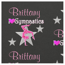 INSPIRIEREND PINK- UND SCHWARZE KUSTOM-GYMNASTIK-F STOFF