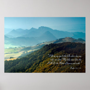 Inspirierend   Psalm 121 Poster