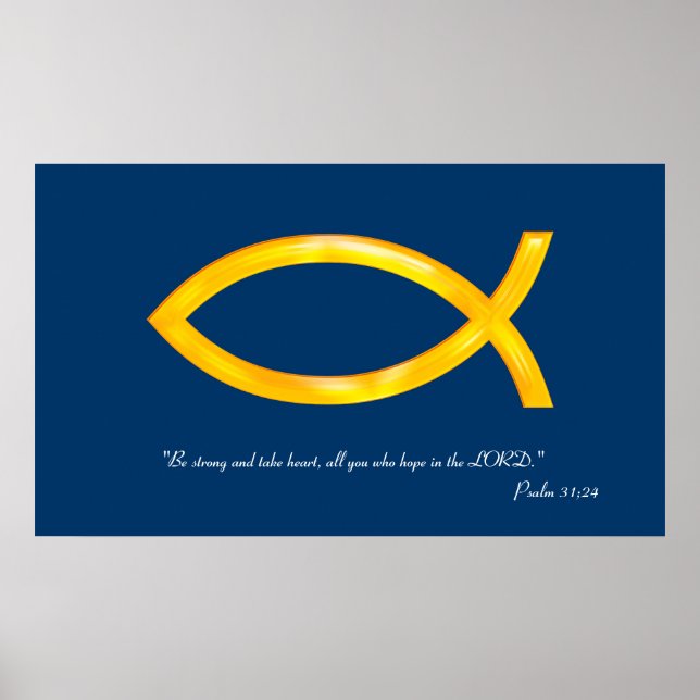 Inspirierend | Psalm 31; 24 Poster (Vorne)