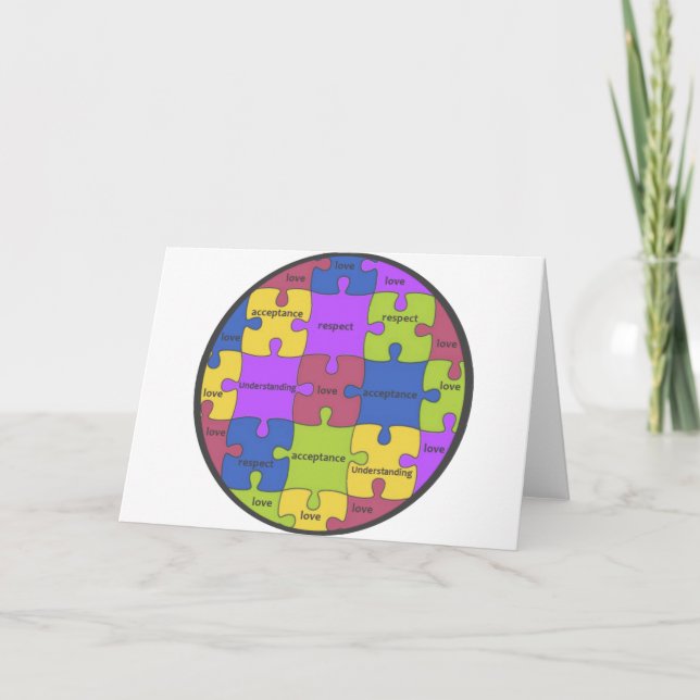 INSPIRIEREND PUZZLE-ZITAT KARTE (Vorderseite)