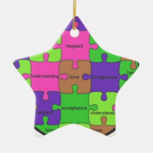 INSPIRIEREND PUZZLE-ZITAT KERAMIK ORNAMENT