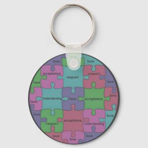 INSPIRIEREND PUZZLE-ZITAT SCHLÜSSELANHÄNGER