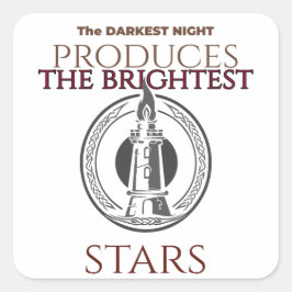 inspirierend quadratischer aufkleber