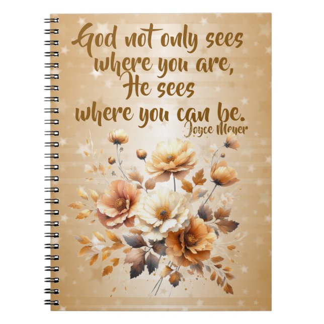 Inspirierend Quote Spiral Notebook von Joyce Meyer Notizblock (Vorderseite)
