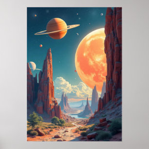 Inspirierend Raumdrucke & Imaginative Weltraumtech Poster