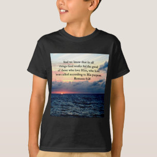 INSPIRIEREND ROMANS 8:28-DESIGN T-Shirt