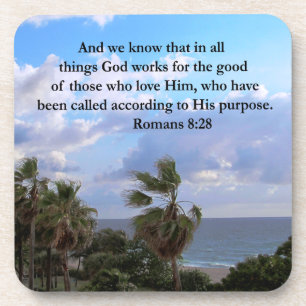 INSPIRIEREND ROMANS 8:28-DESIGN UNTERSETZER