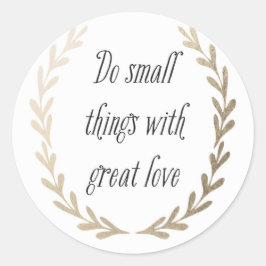 inspirierend runder aufkleber