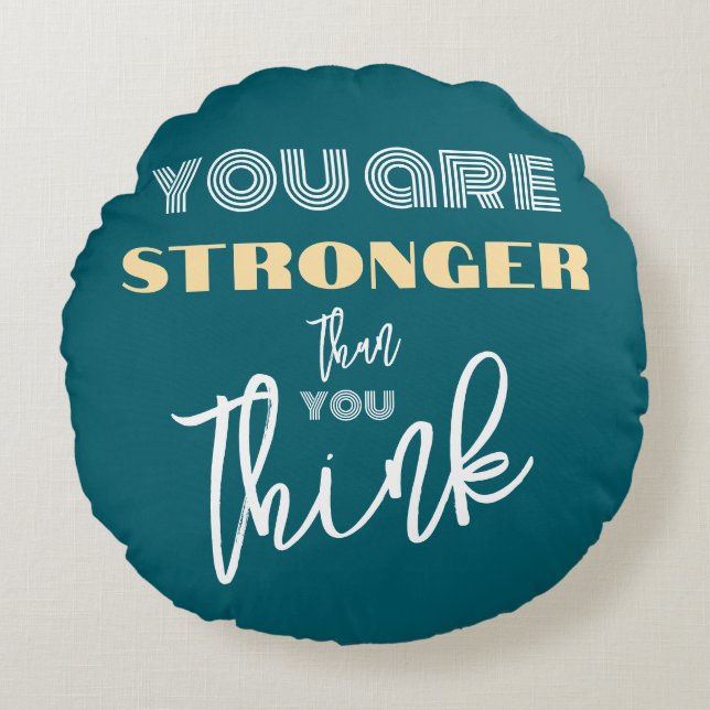 inspirierend rundes kissen (Vorderseite)